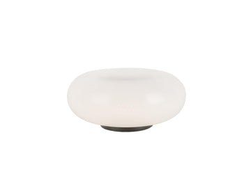 Nimbus Table Lamp – 8" / Black/Opal Glass