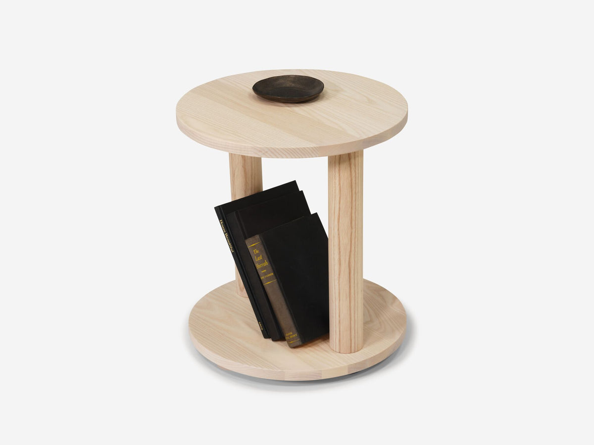 Dizzy End Table – Round / Natural – view 5