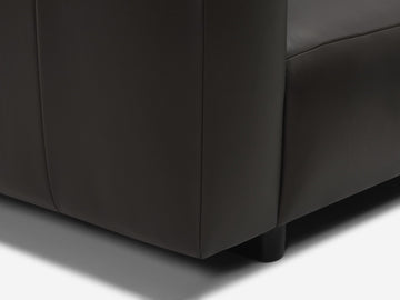 Donna Dark Brown avec pattes Stadium en noir