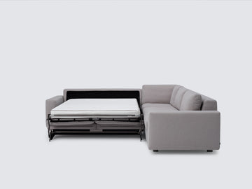 Grade 30 Ava Cloud with Stainless Steel Legs - Standard Arms - Right Hand Facing Storage Loveseat