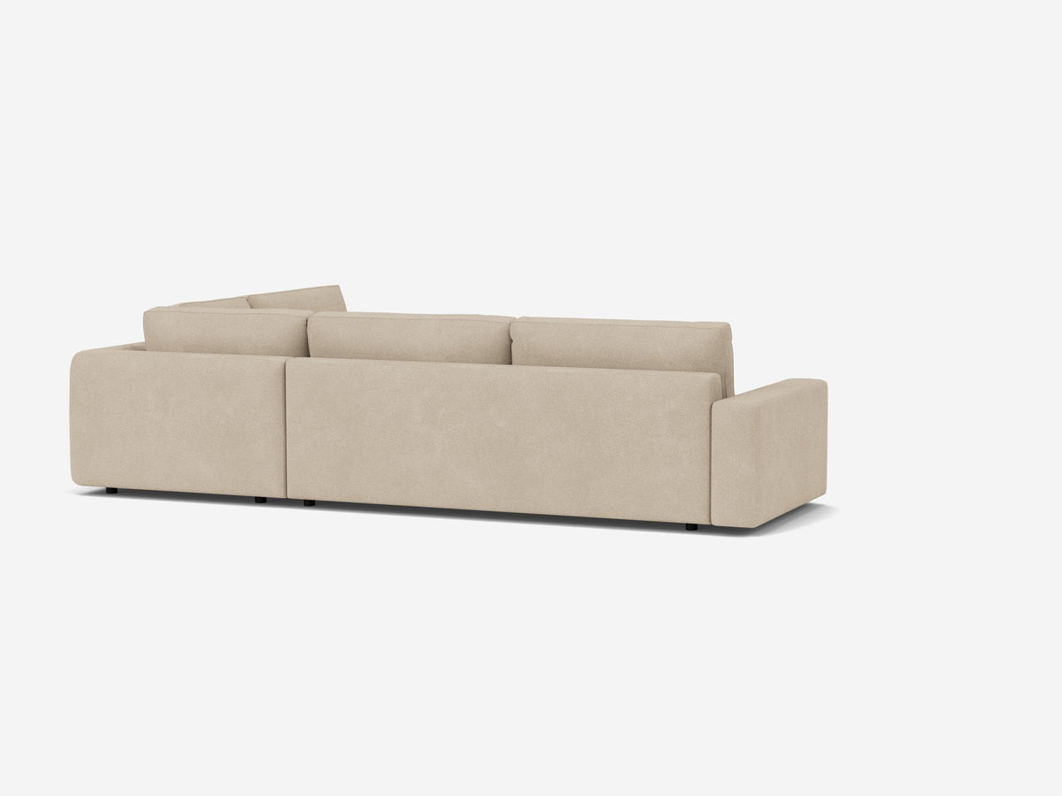 Ava Haze - Right Hand Facing Backless Chaise - 1.5" Legs