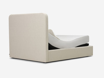 Veneto Sand - Queen - High - Grid - Round Headboard