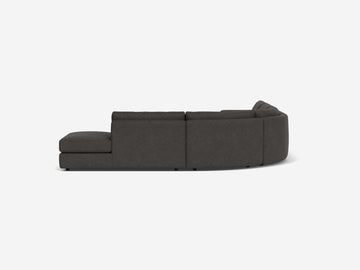 Coda Ash Fabric - Shallow - Right Hand Facing Backless Chaise