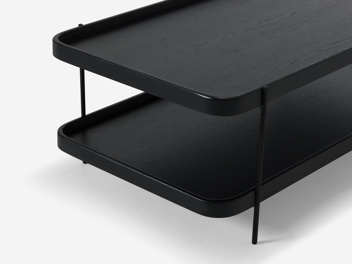 Sage Rectangular Coffee Table – Black Oak – view 4