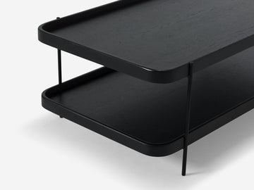 Sage Rectangular Coffee Table – Black Oak – view 4