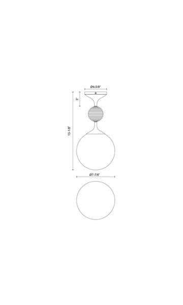 Semi-Flush Mount Light