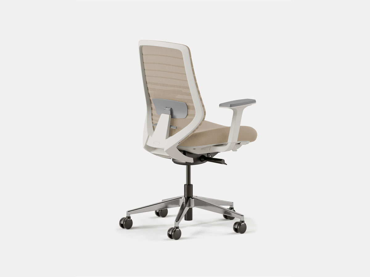 Ergonomic Office Chair – Sand (White) – view 2