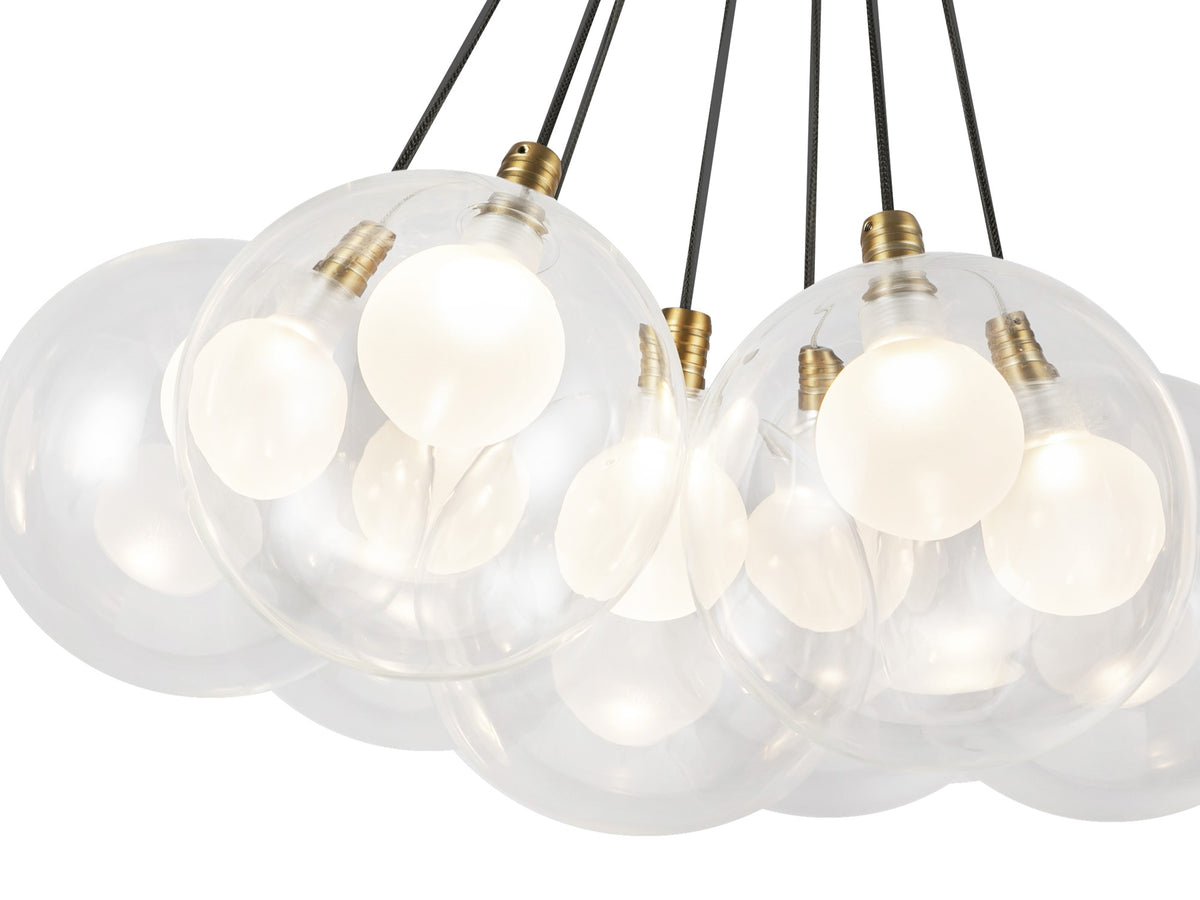 Bolla Chandelier – 17" / Brushed Gold – view 2