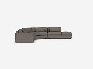 Vitoria Basalt Fabric - Deep - Right Hand Facing Backless Chaise