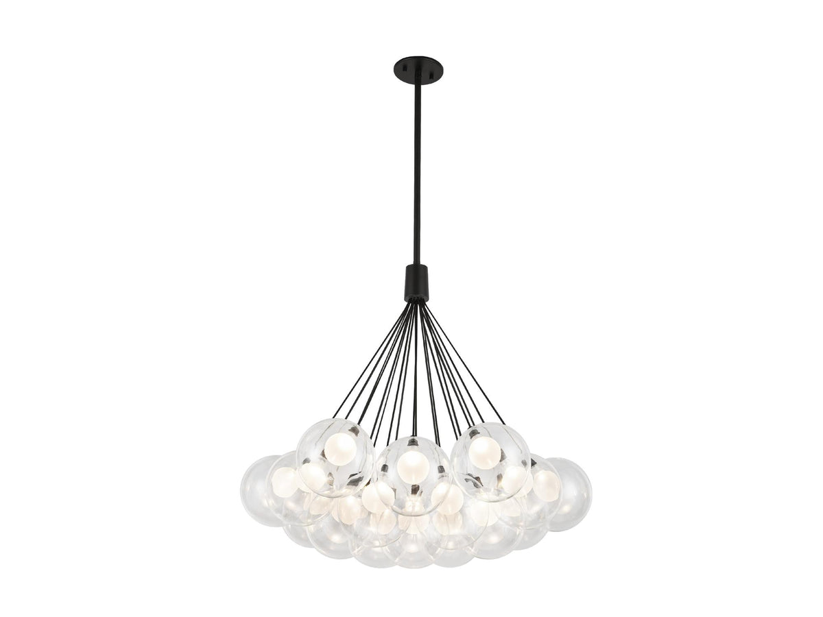 Bolla Chandelier – 28" / Black