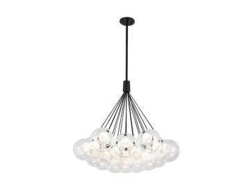 Bolla Chandelier – 28" / Black
