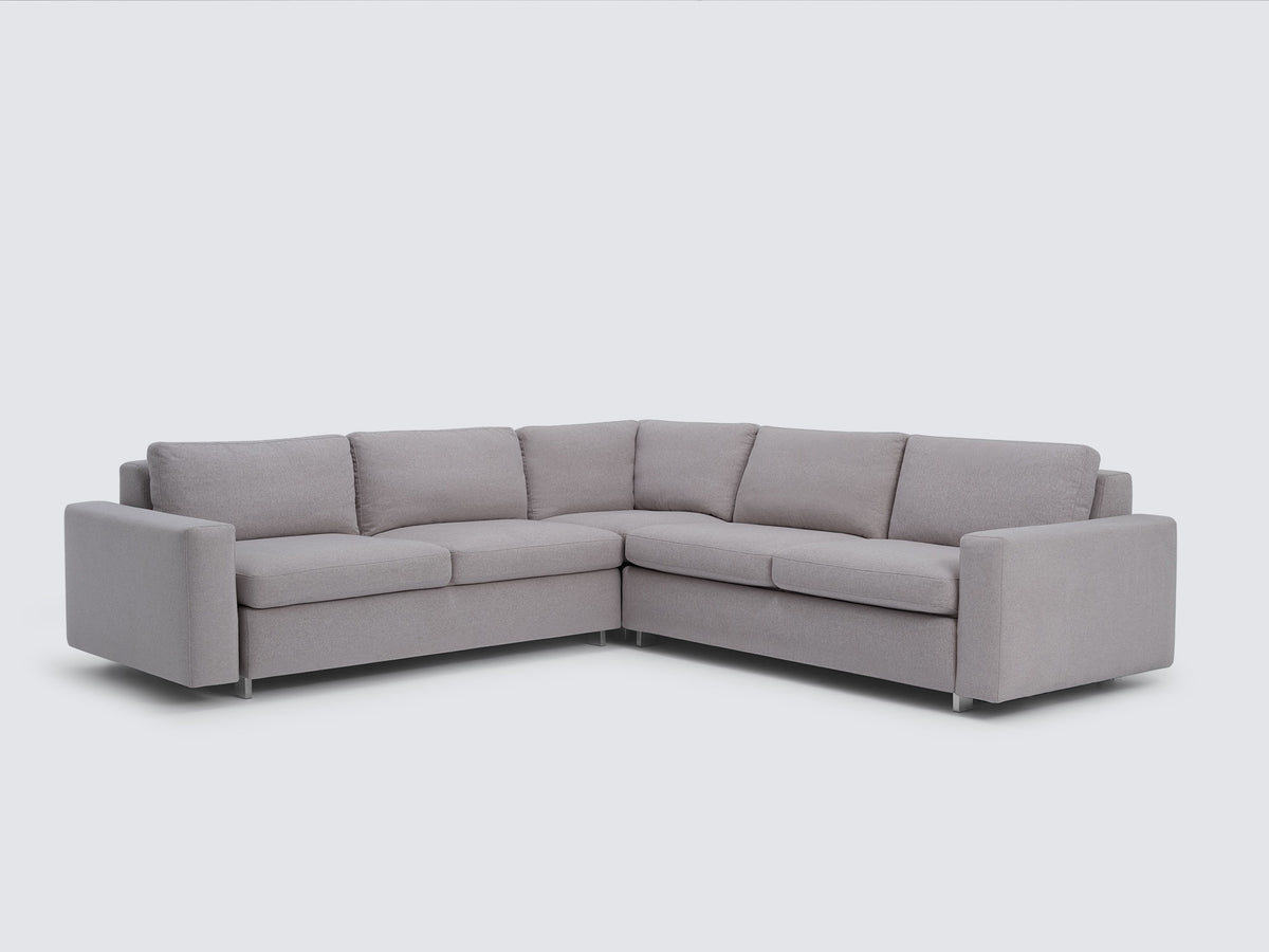Ava Cloud with Stainless Steel Legs - Standard Arms - Left Hand Facing Storage Loveseat