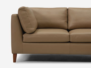 Rein Toast with Java Legs - Right Hand Facing Chaise