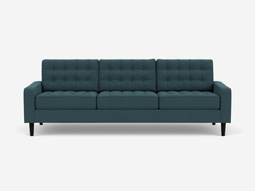 92" - Alma Gunmetal Blue with Black Ash Legs and Low Arm Height