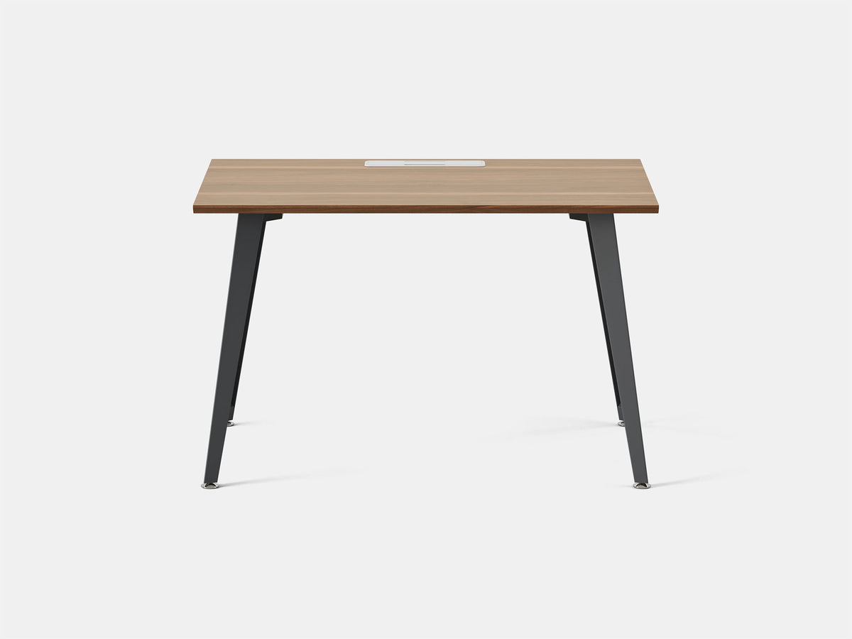 Office Desk – 48" x 24" / Charcoal / Walnut