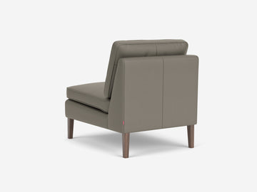 Rein Grey with Walnut Legs - Armless