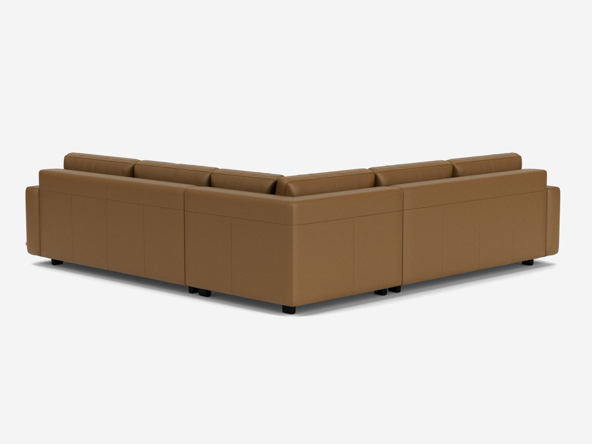 Rein Toast with Black Ash Legs - Standard Arms - Left Hand Facing Storage Loveseat