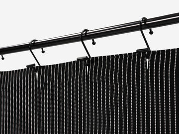 Trickle Shower Curtain – Black – view 2