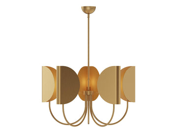 Seno Chandelier – 32" / Aged Gold