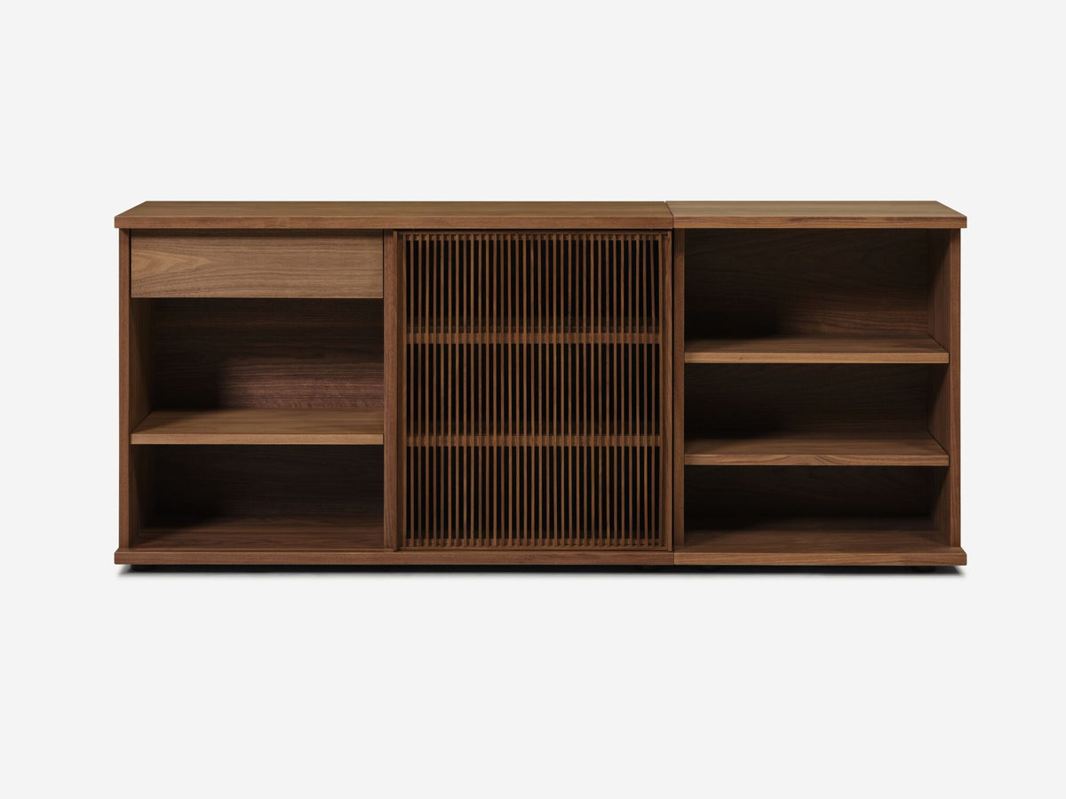 Wide - Walnut - Slatted Door