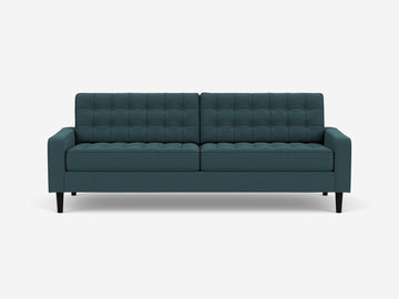 86" - Alma Gunmetal Blue with Black Ash Legs and Low Arm Height