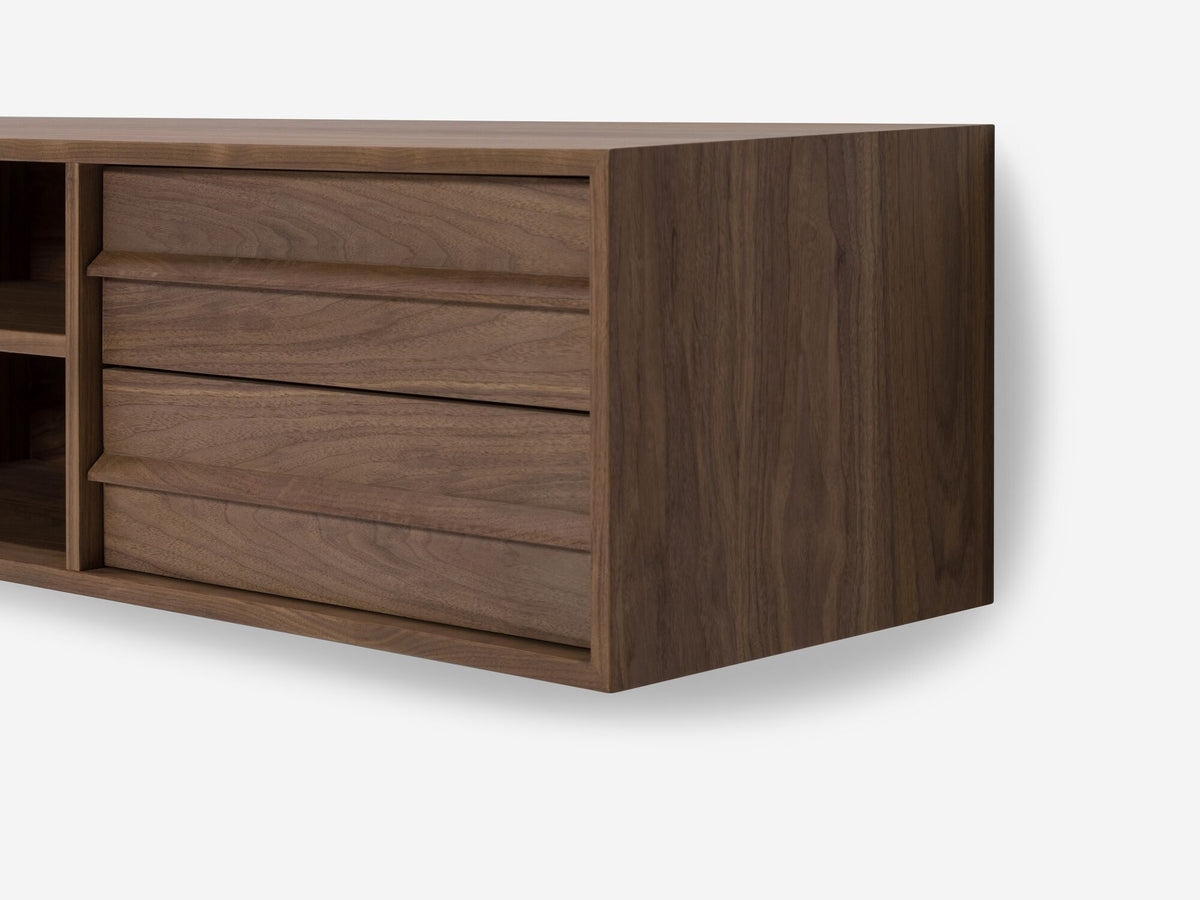 Marcel Floating Media Unit – 65" / Walnut – view 5