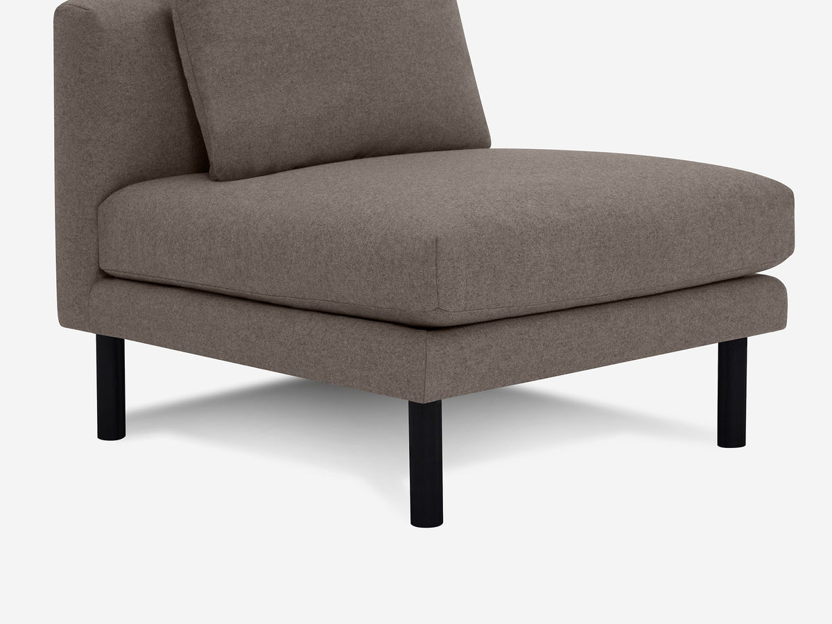 Grade 60 Lana Dark Taupe with Black Ash Legs