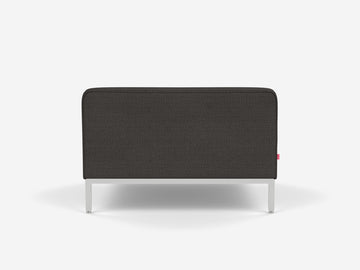 Panama Anthracite with Stainless Steel Legs - Low Arm Height