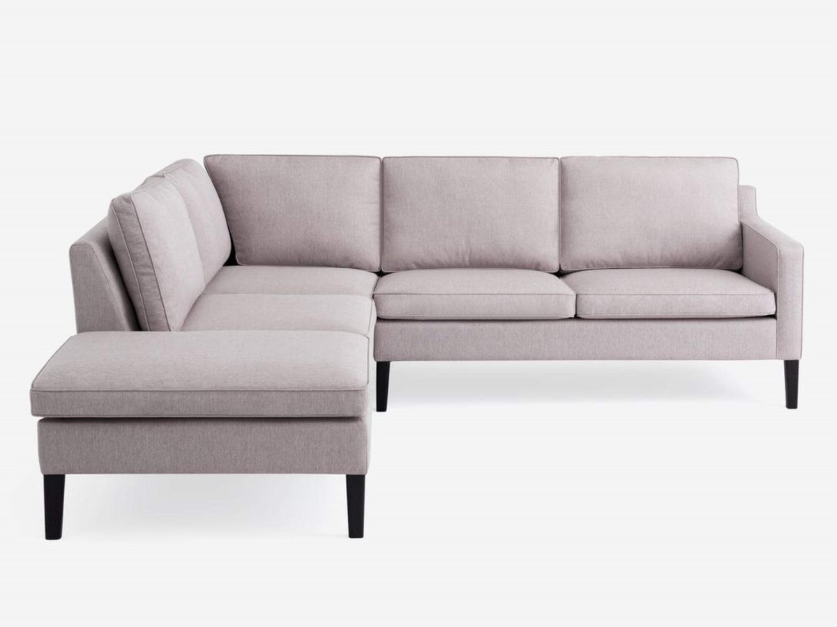 Dillon Dune with Onyx Legs - Left Hand Facing Corner Chaise