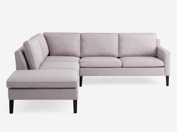 Dillon Dune with Onyx Legs - Left Hand Facing Corner Chaise