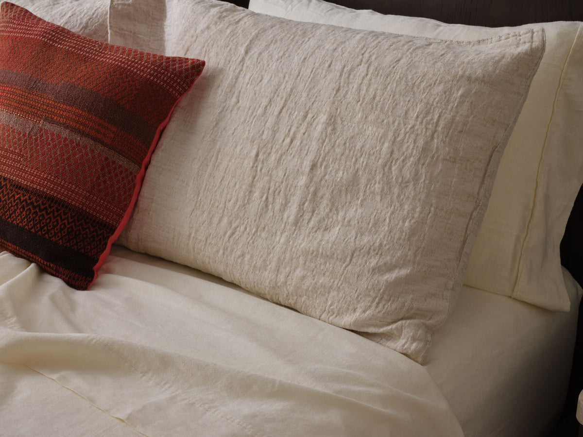 Au Lit Flax Sham Set – Queen – view 2