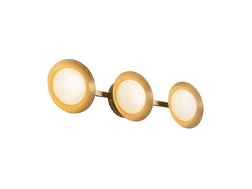 Cleo Wall Sconce – 3 Lights / Brushed Gold/Opal Glass – view 2