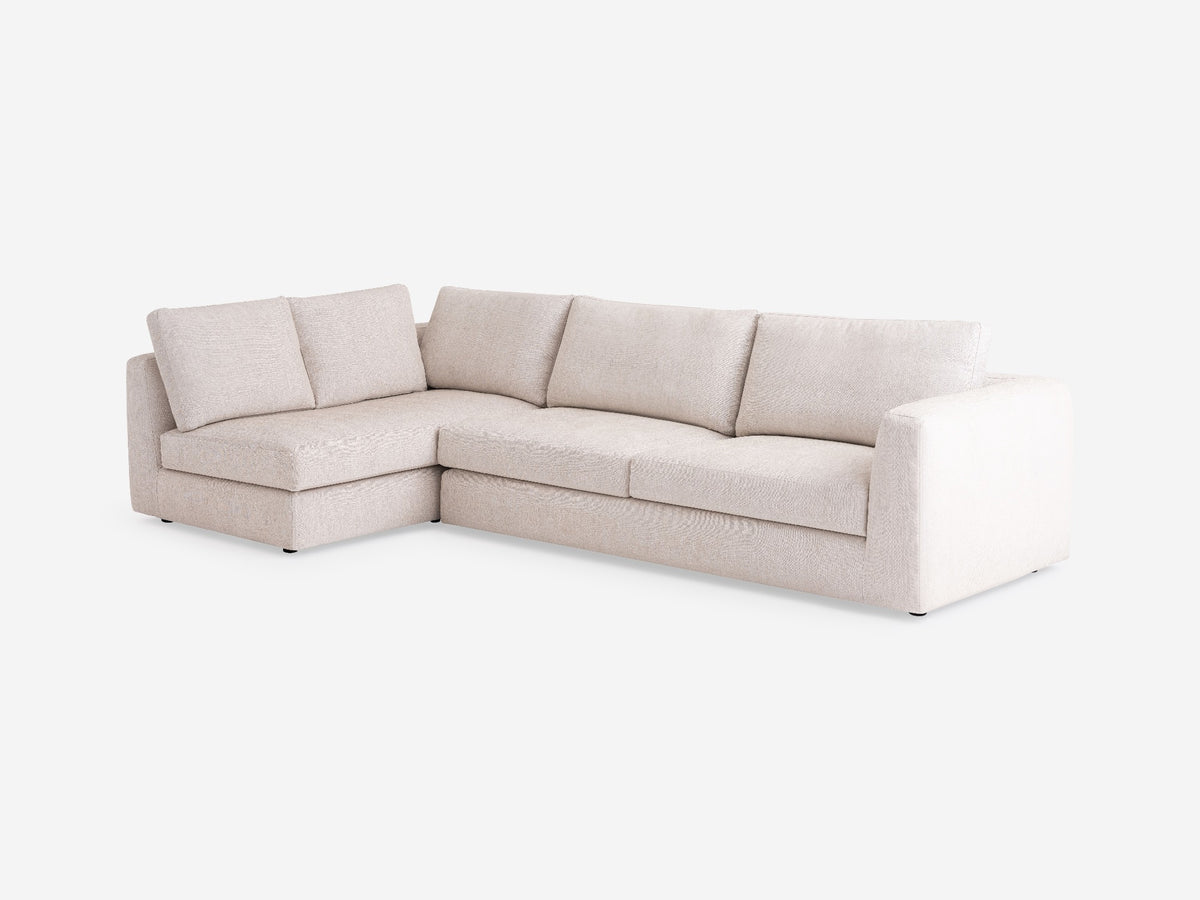 Coda Beach - Left Hand Facing Full-Arm Chaise - 1.5" Legs