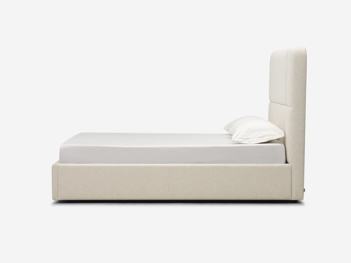 Veneto Sand - Queen - High - Grid - Round Headboard