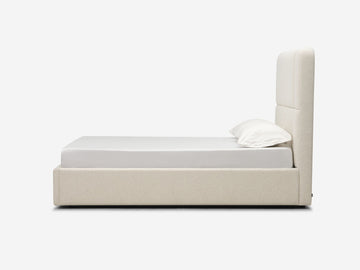 Veneto Sand - Queen - High - Grid - Round Headboard