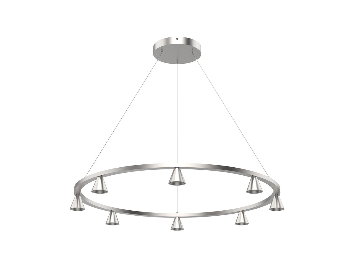 Dune Chandelier – Brushed Nickel