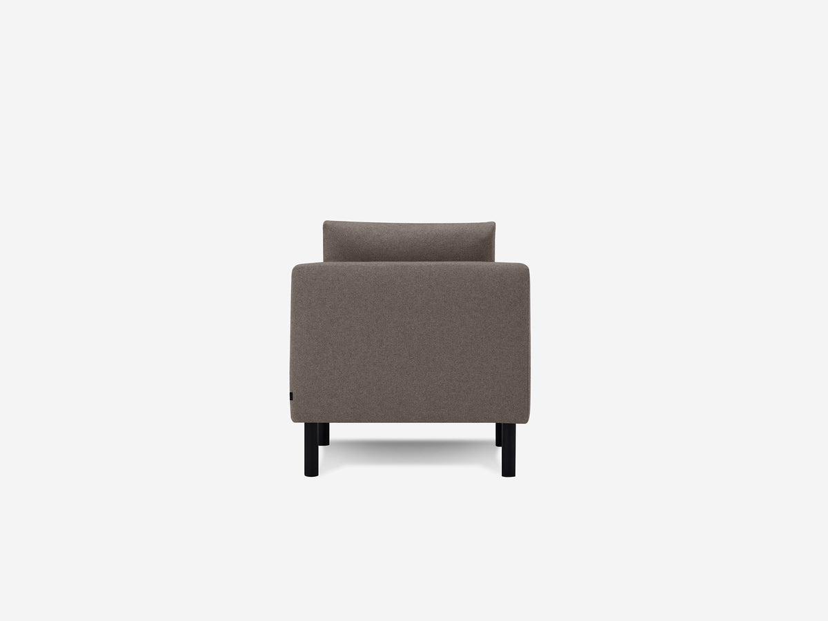 Grade 60 Lana Dark Taupe with Black Ash Legs