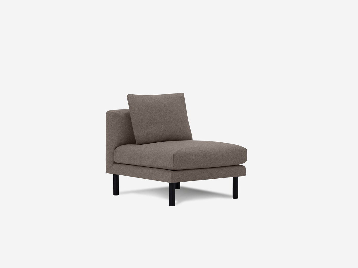 Grade 60 Lana Dark Taupe with Black Ash Legs