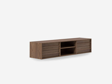 Marcel Floating Media Unit – 72" / Walnut – view 3