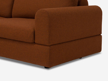 Lana Burnt Orange - Right Hand Facing Loveseat