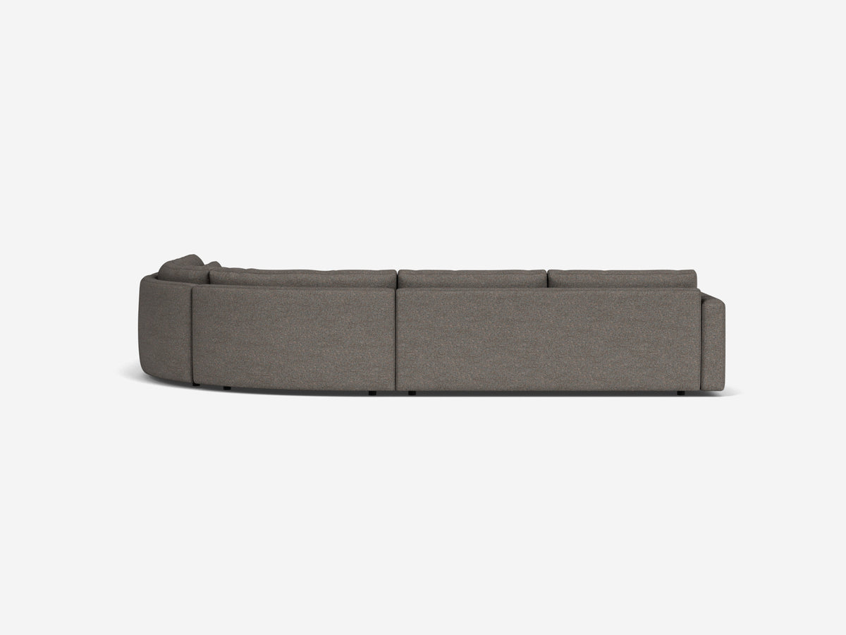 Vitoria Basalt Fabric - Deep - Right Hand Facing Backless Chaise