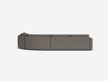 Vitoria Basalt Fabric - Deep - Right Hand Facing Backless Chaise