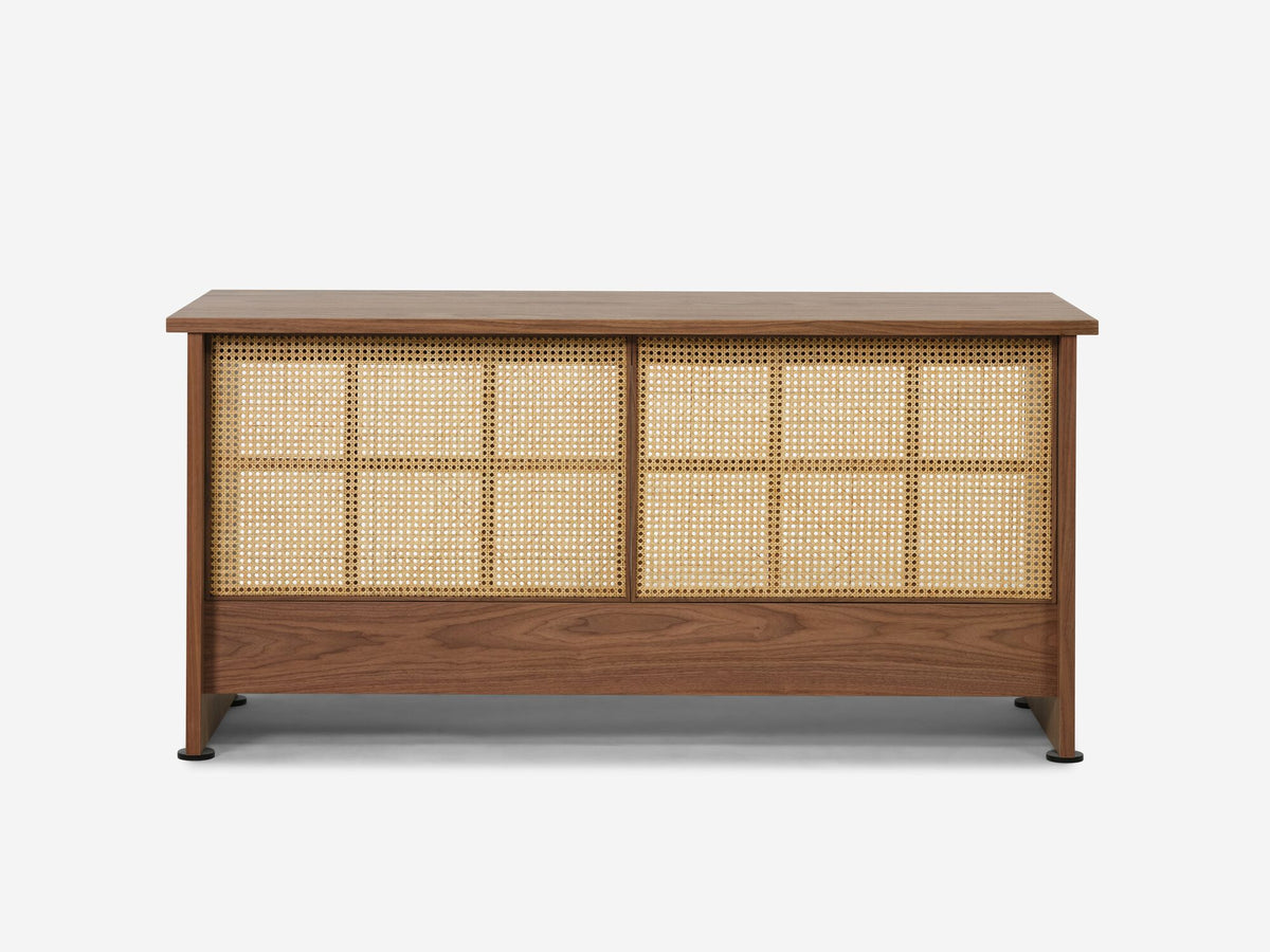 Walnut - Natural Cane Screen