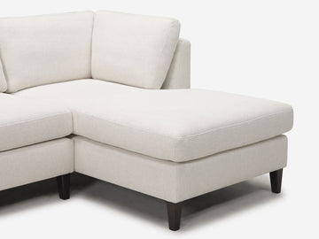 Dreamy Creamy with Onyx Legs - Right Hand Facing Chaise