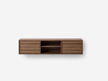 Marcel Floating Media Unit – 65" / Walnut