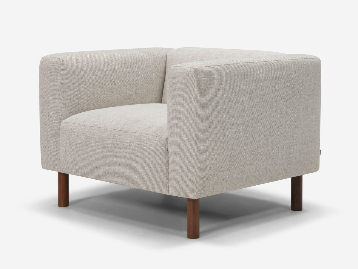 Arctic Pebble - Walnut Peg Legs