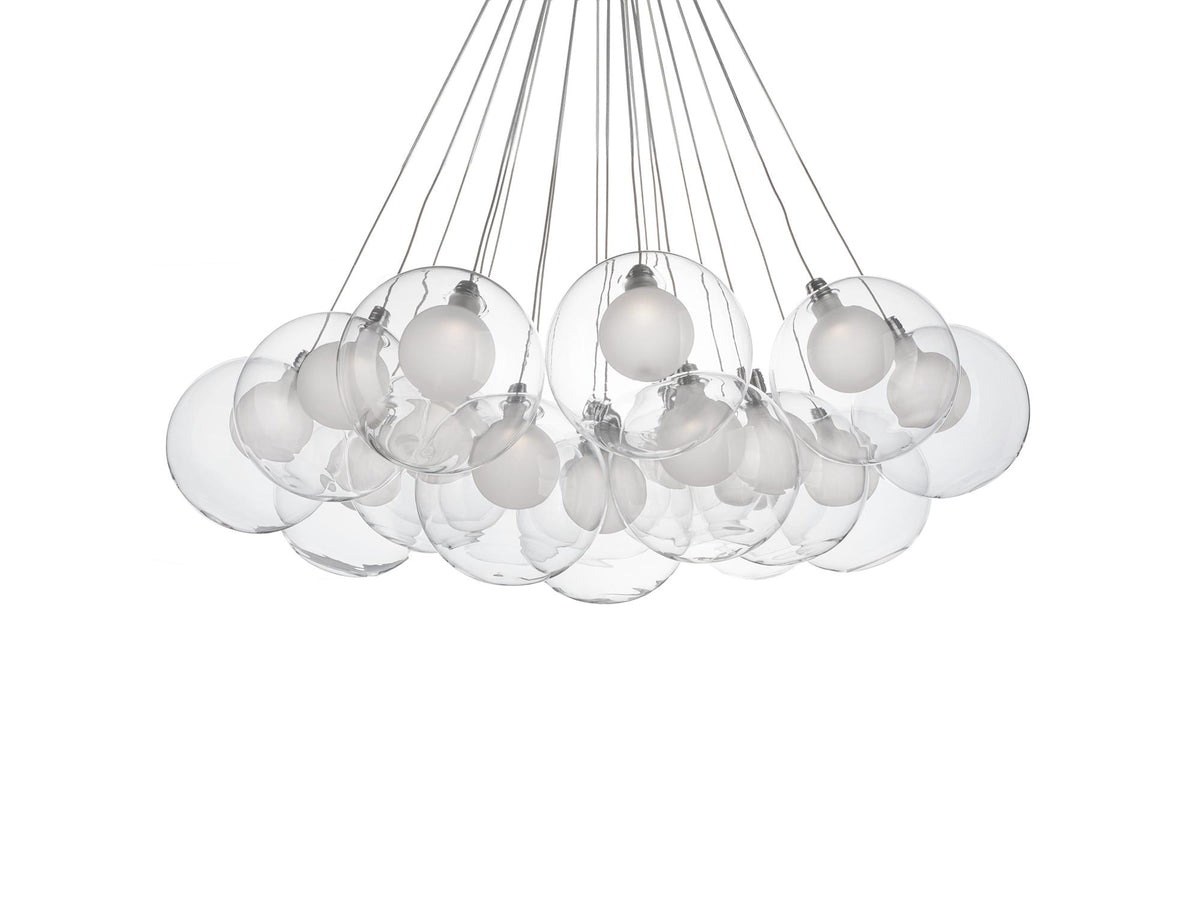 Bolla Chandelier – 28" / Chrome