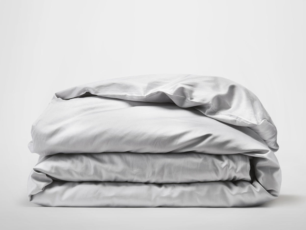 SIlk & Snow Egyptian Cotton Duvet Cover – Full/Queen / Dusk Gray