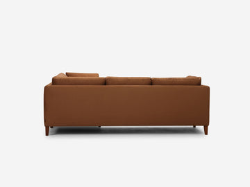 Burleson Toffee with Java Legs - Right Hand Facing Loveseat