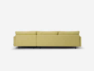 Maria Lemon - Deep Seat Depth - 39" Seat Width - Narrow Arms - Metal Tube Legs